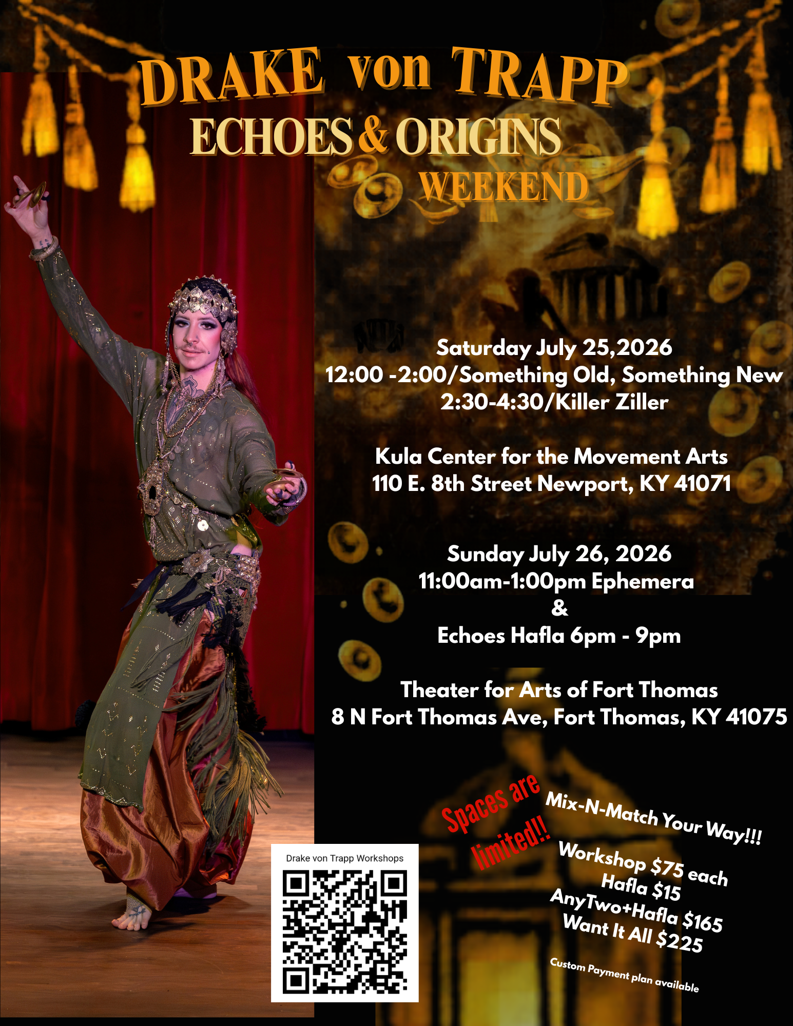 Drake von Trapp Workshop Weekend Flyer