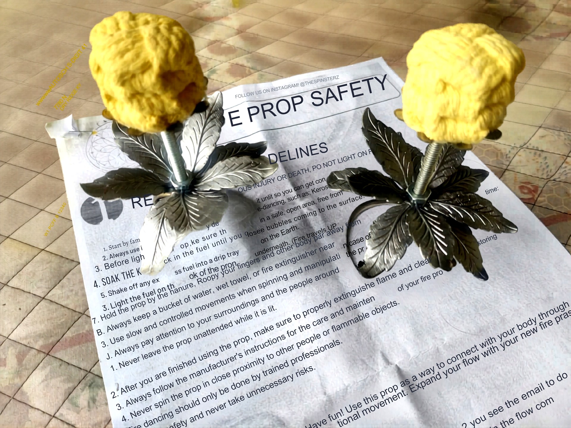 FN&TT Fire Program — fire palm props